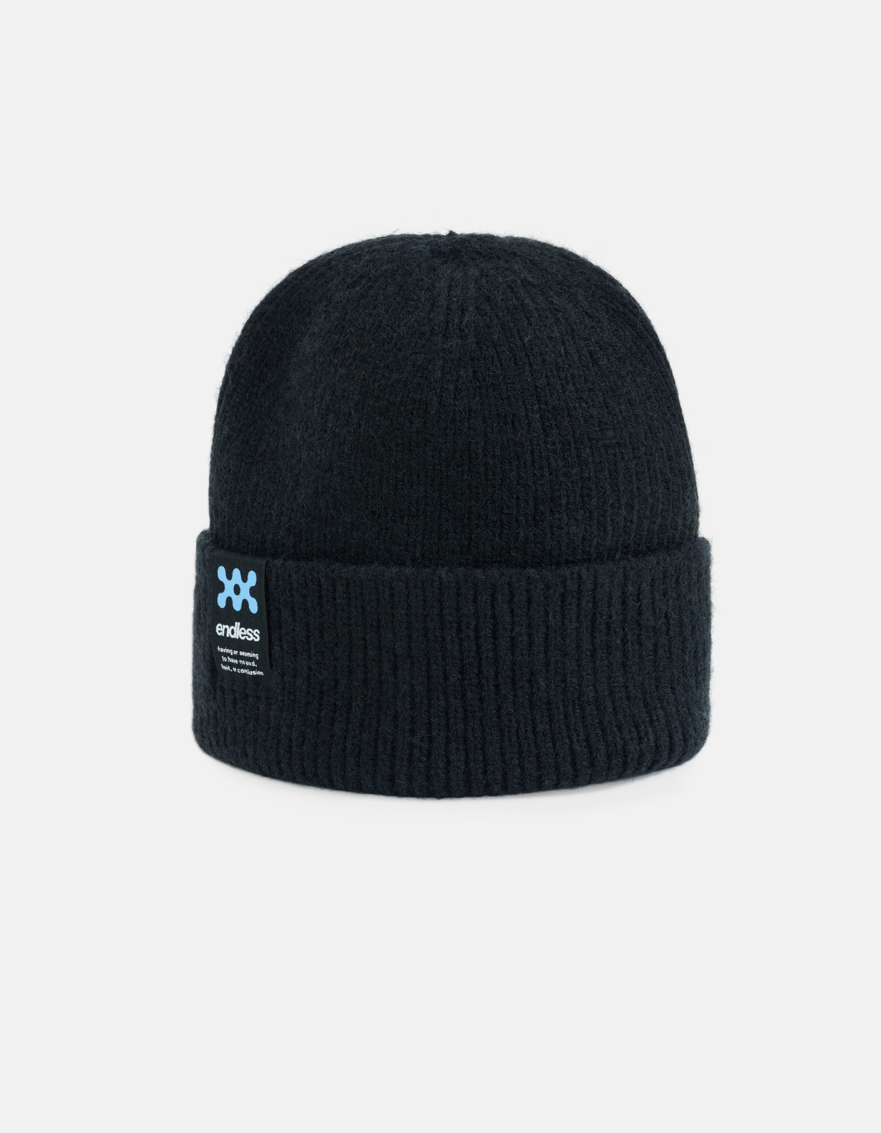 Label Beanie Zwart SHOEBY ACCESSOIRES