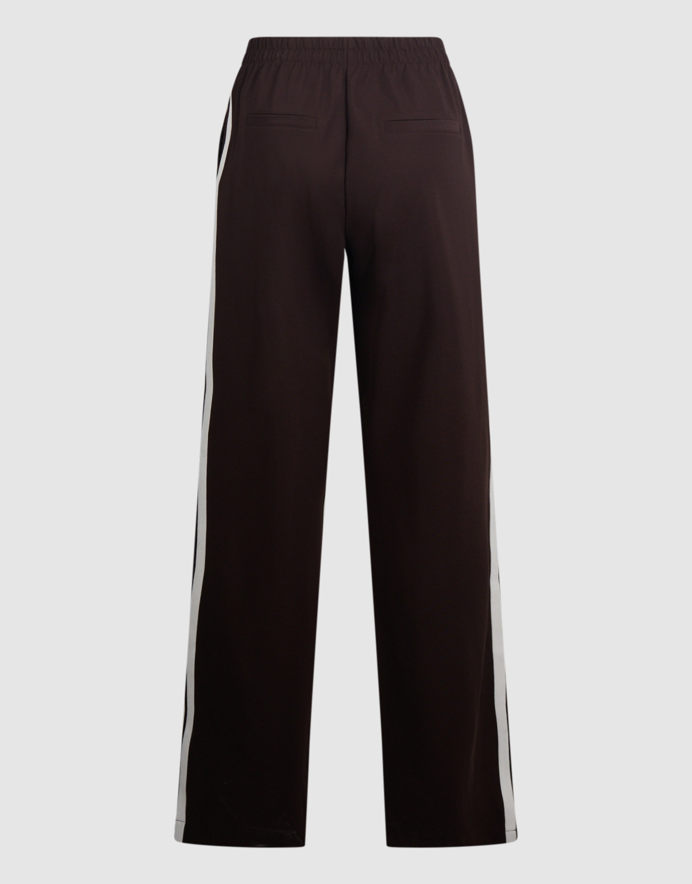 Sporty Wide Leg Broek Donkerbruin SHOEBY WOMEN