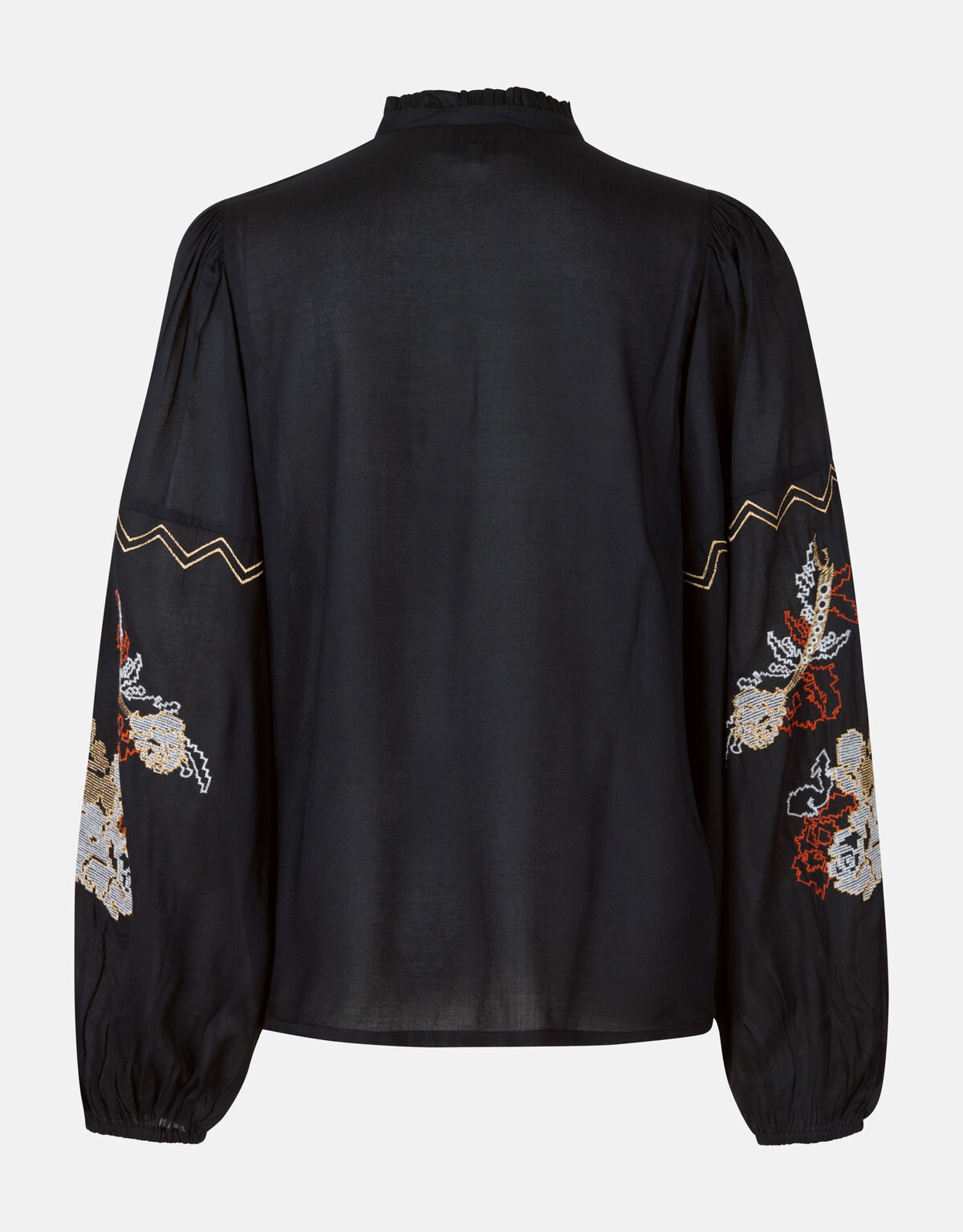 Geborduurde Blouse Zwart SHOEBY WOMEN
