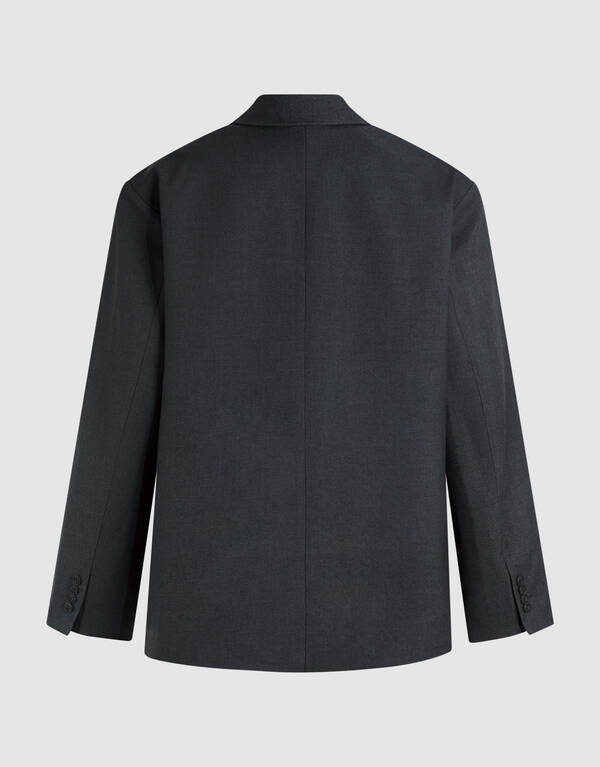 Oversized Blazer Donkergrijs SHOEBY WOMEN