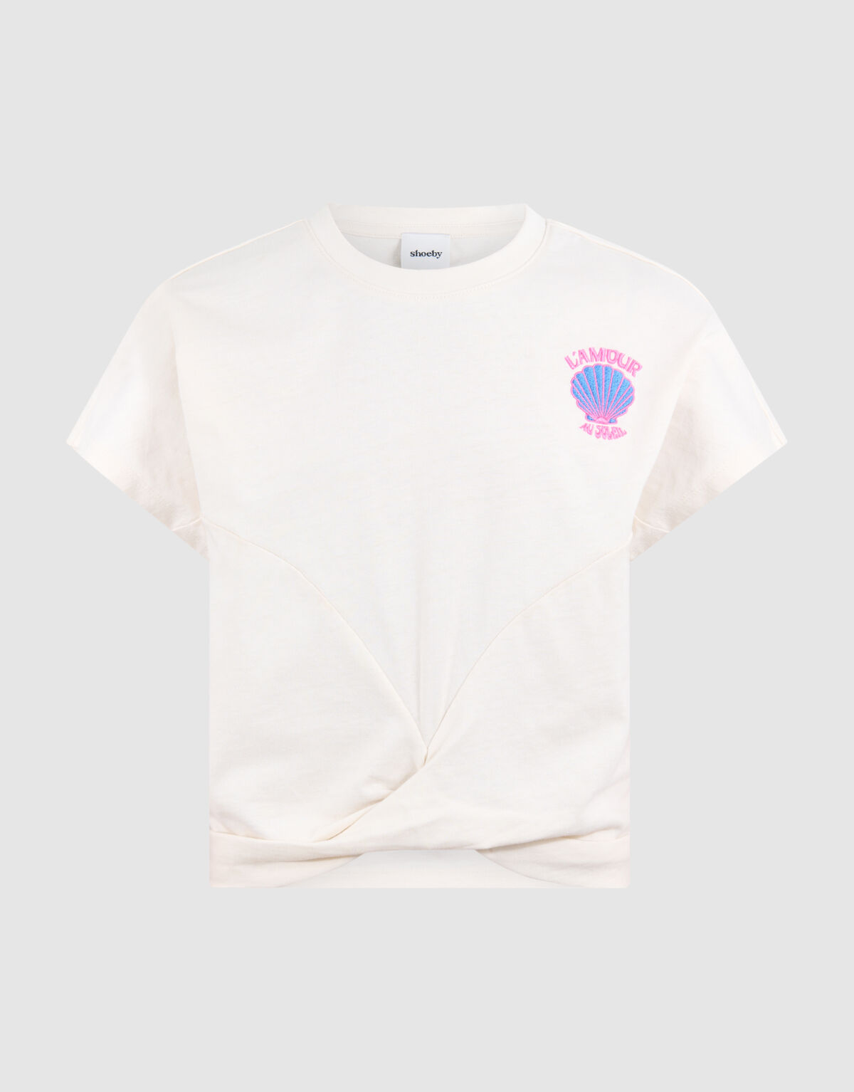 Schelp Overslag Top Gebroken Wit SHOEBY GIRLS