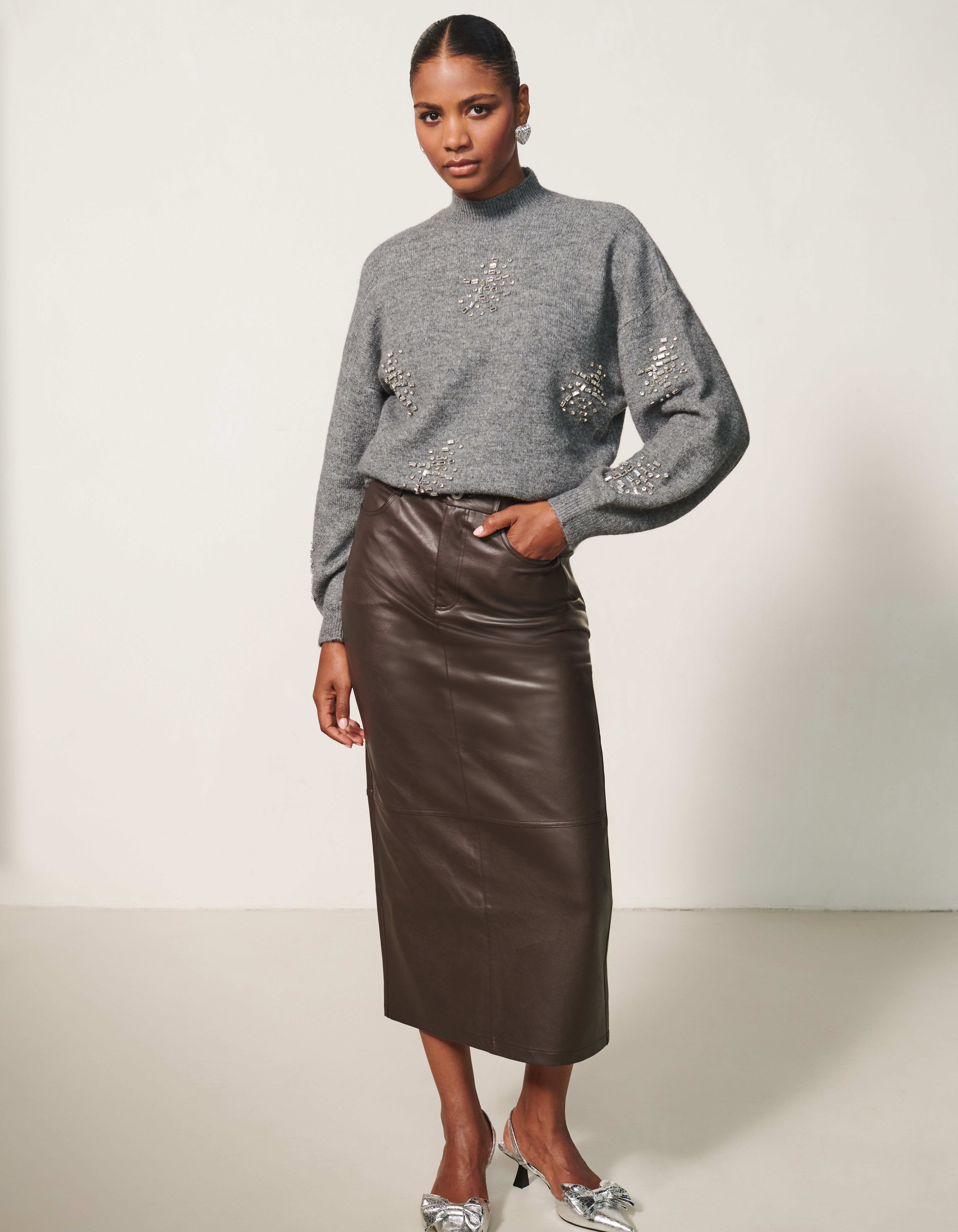 Shoeby plisse rok best sale