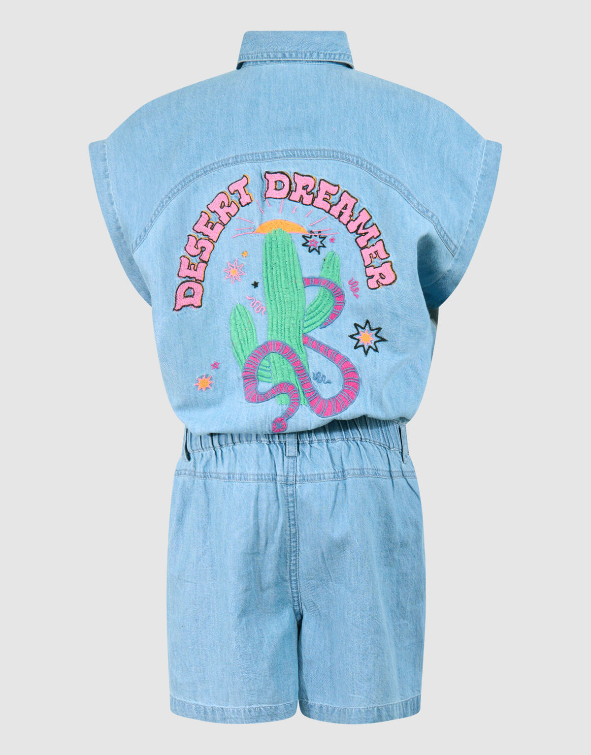 Denim Jumpsuit Blauw SHOEBY GIRLS