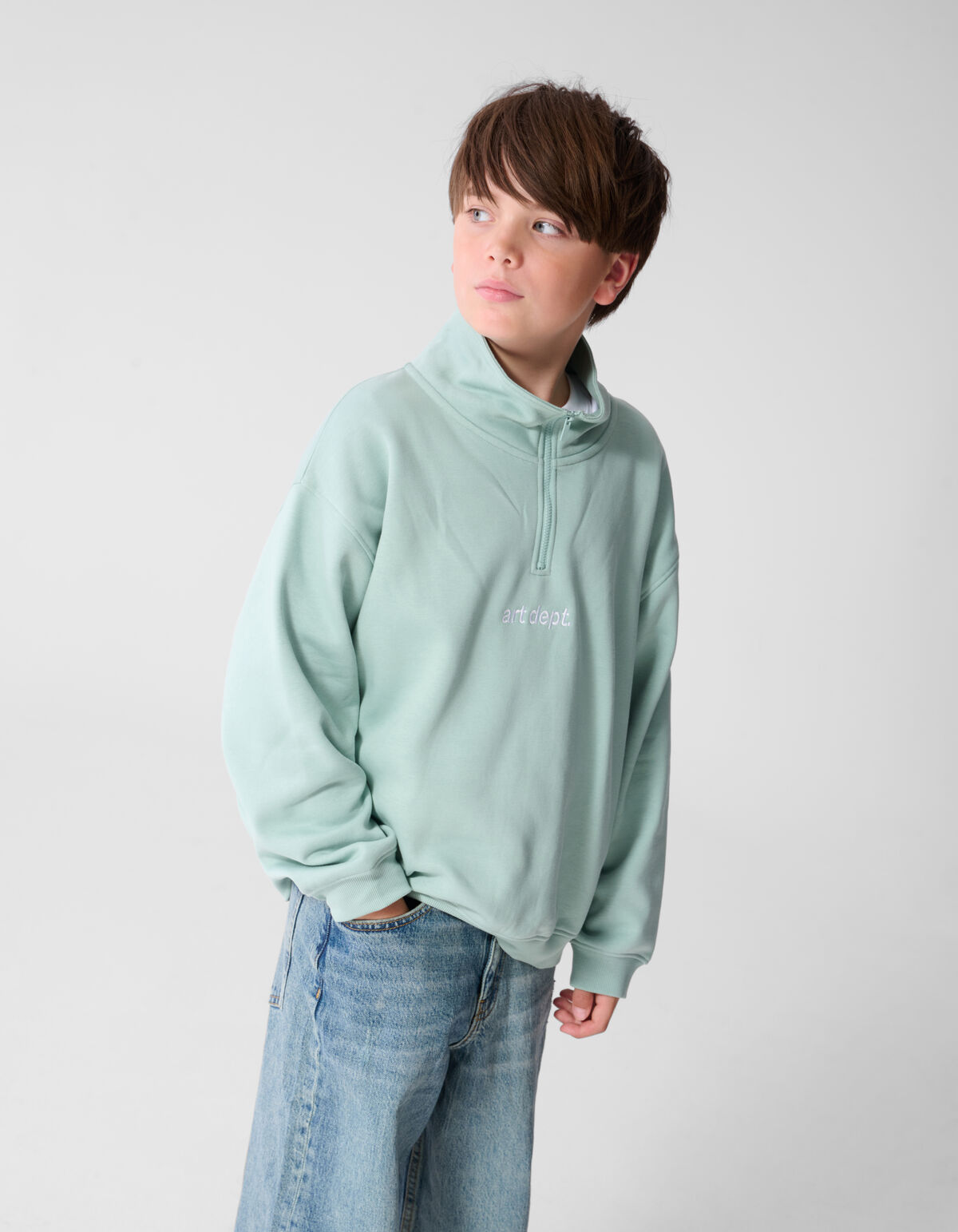 Art Dept Sweater Lichtgroen SHOEBY BOYS
