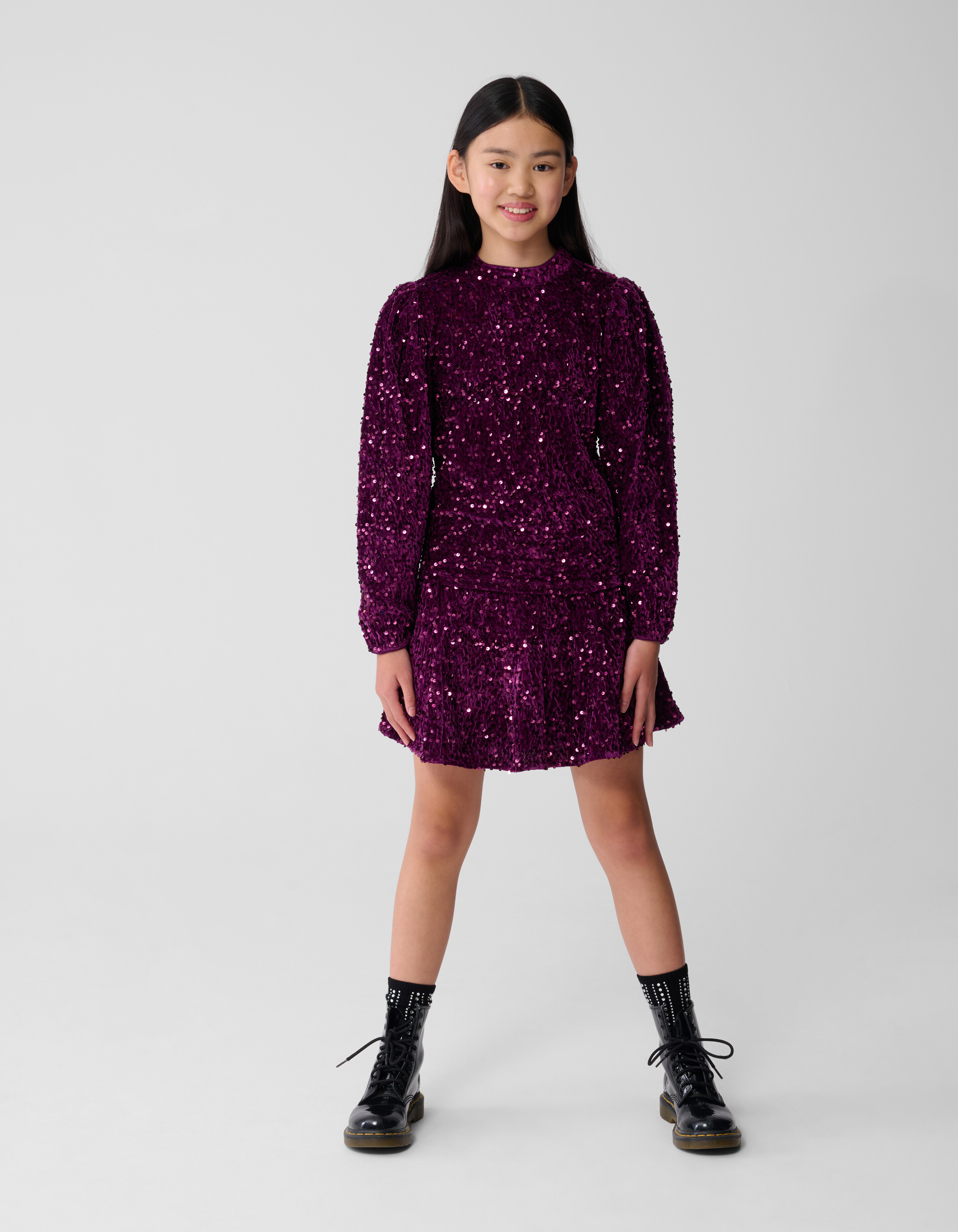 Sequin Top Donkerroze SHOEBY GIRLS