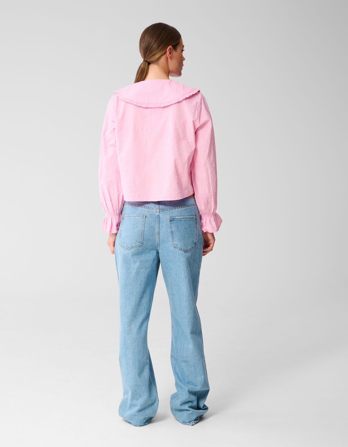 Flower Cord Blouse Roze SHOEBY WOMEN