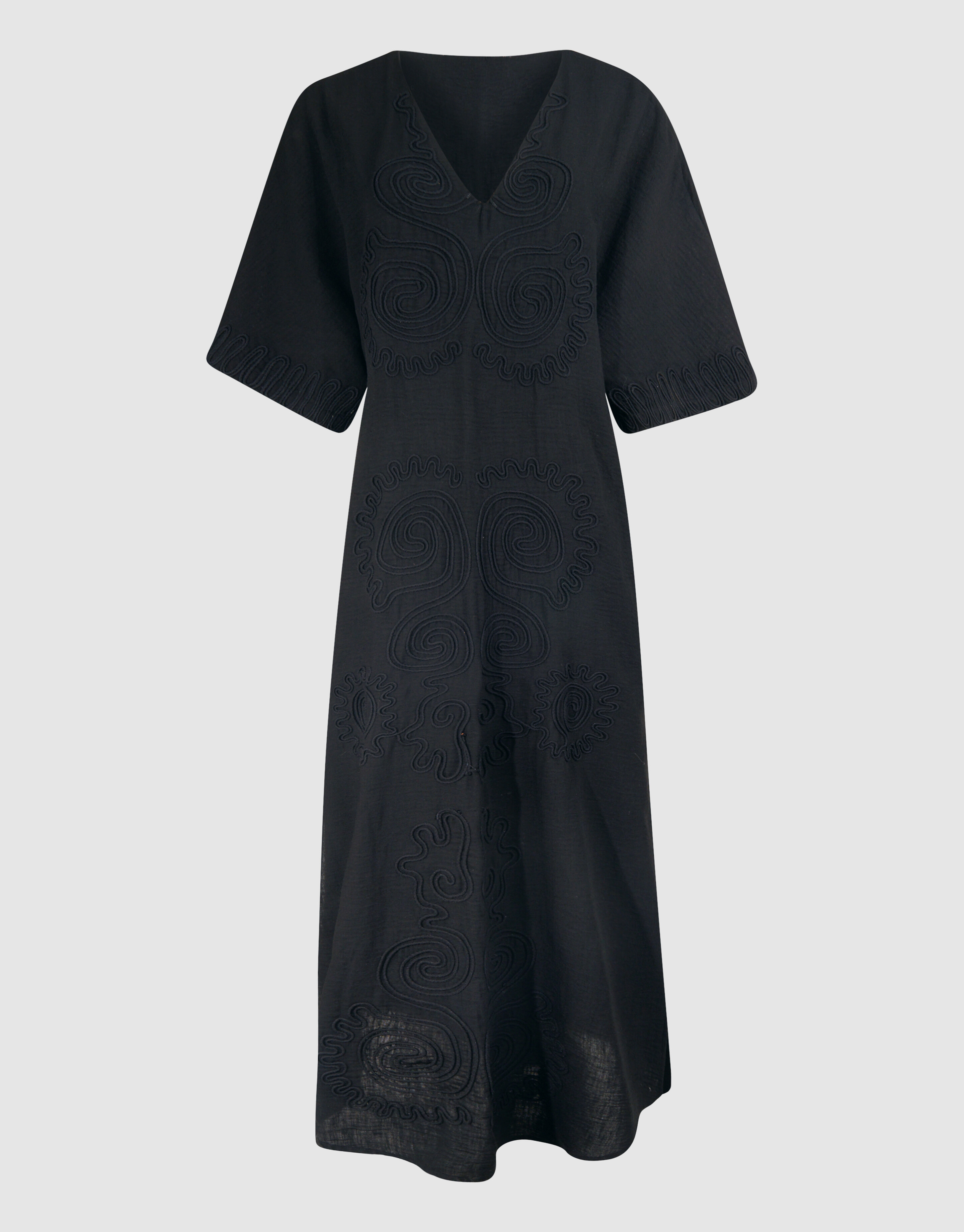 Tonal Maxi Jurk Zwart By Lonneke SHOEBY WOMEN