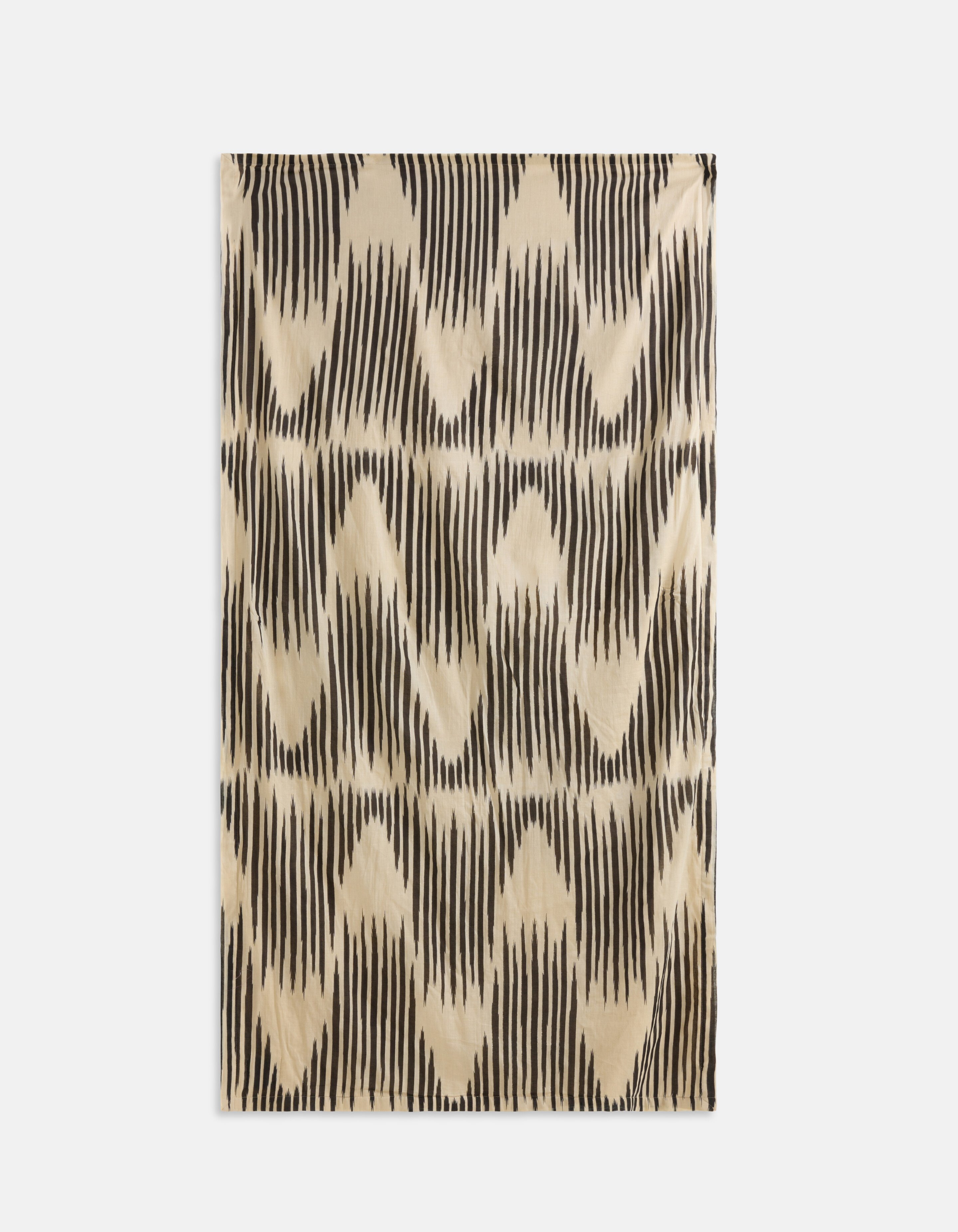 Zigzag Print Badhanddoek Donkergrijs SHOEBY ACCESSOIRES