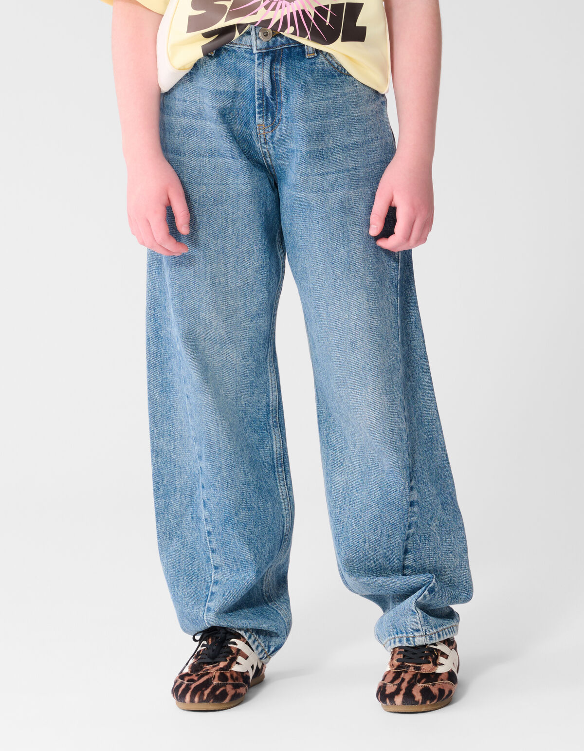 Seam Barrel Fit Jeans Blauw SHOEBY GIRLS
