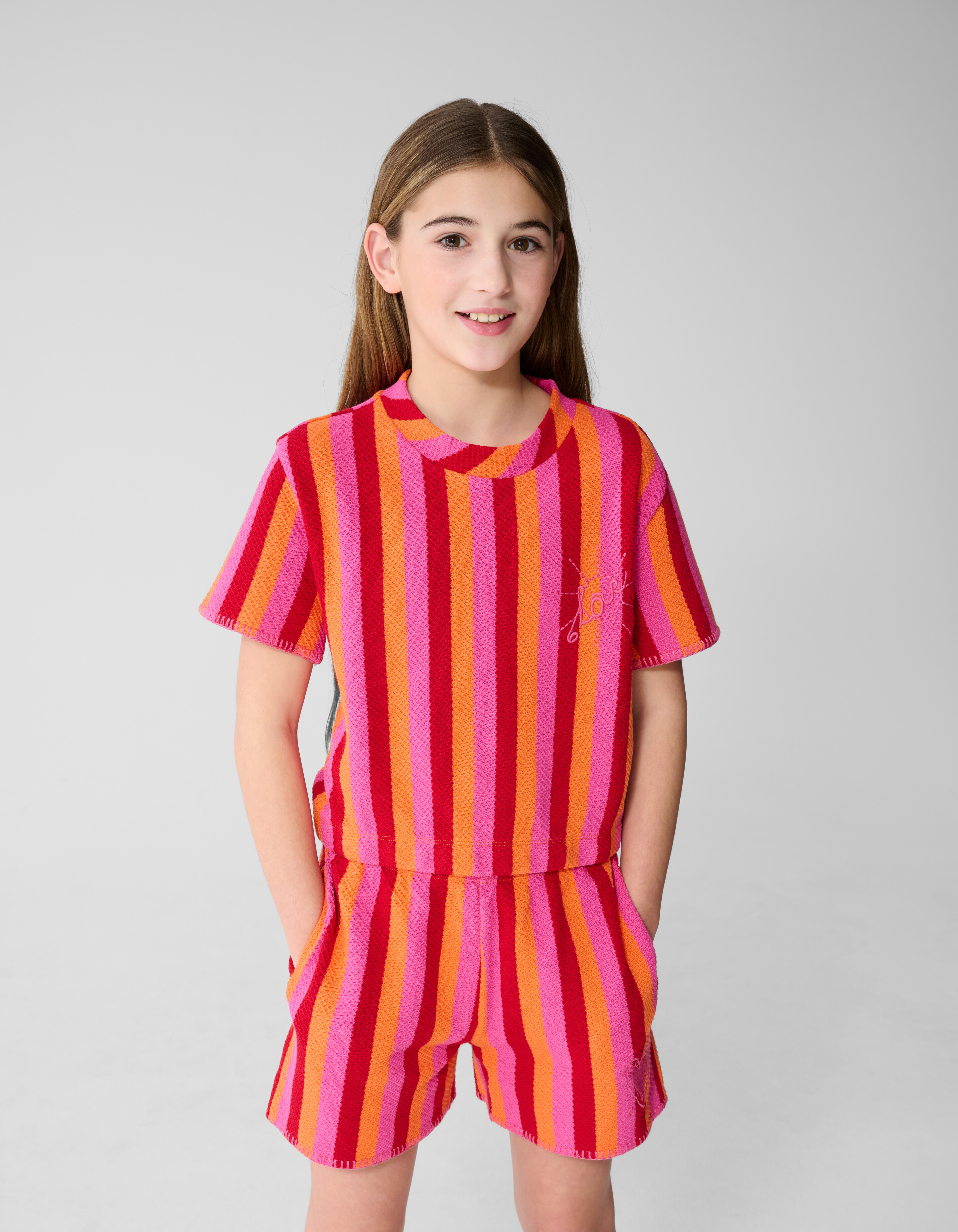 Striped Top Rood/Roze SHOEBY GIRLS