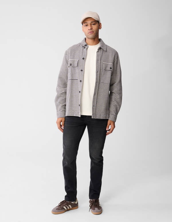 Slim Fit Jeans Washed Black L32 SHOEBY MEN