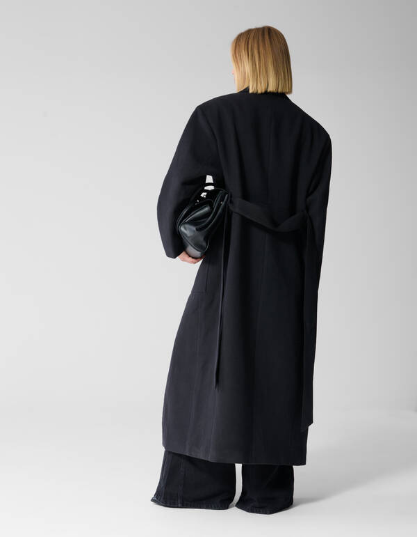 Oversized Mantel Zwart By Lonneke SHOEBY WOMEN