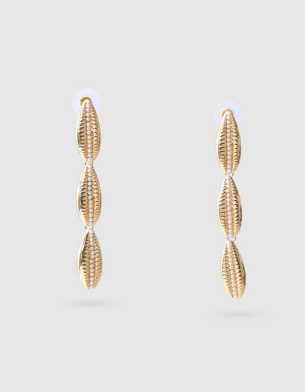 Schelp Oorbellen Goud SHOEBY ACCESSOIRES