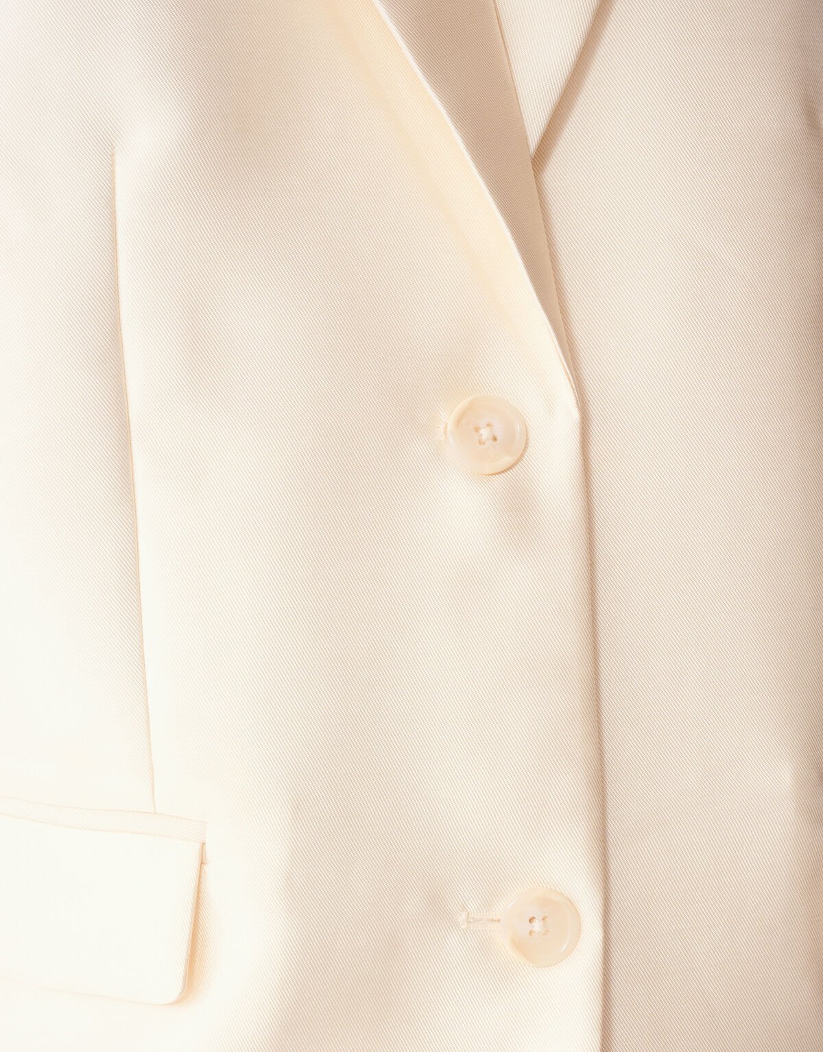 Oversized Sleeveless Blazer Gebroken Wit SHOEBY WOMEN