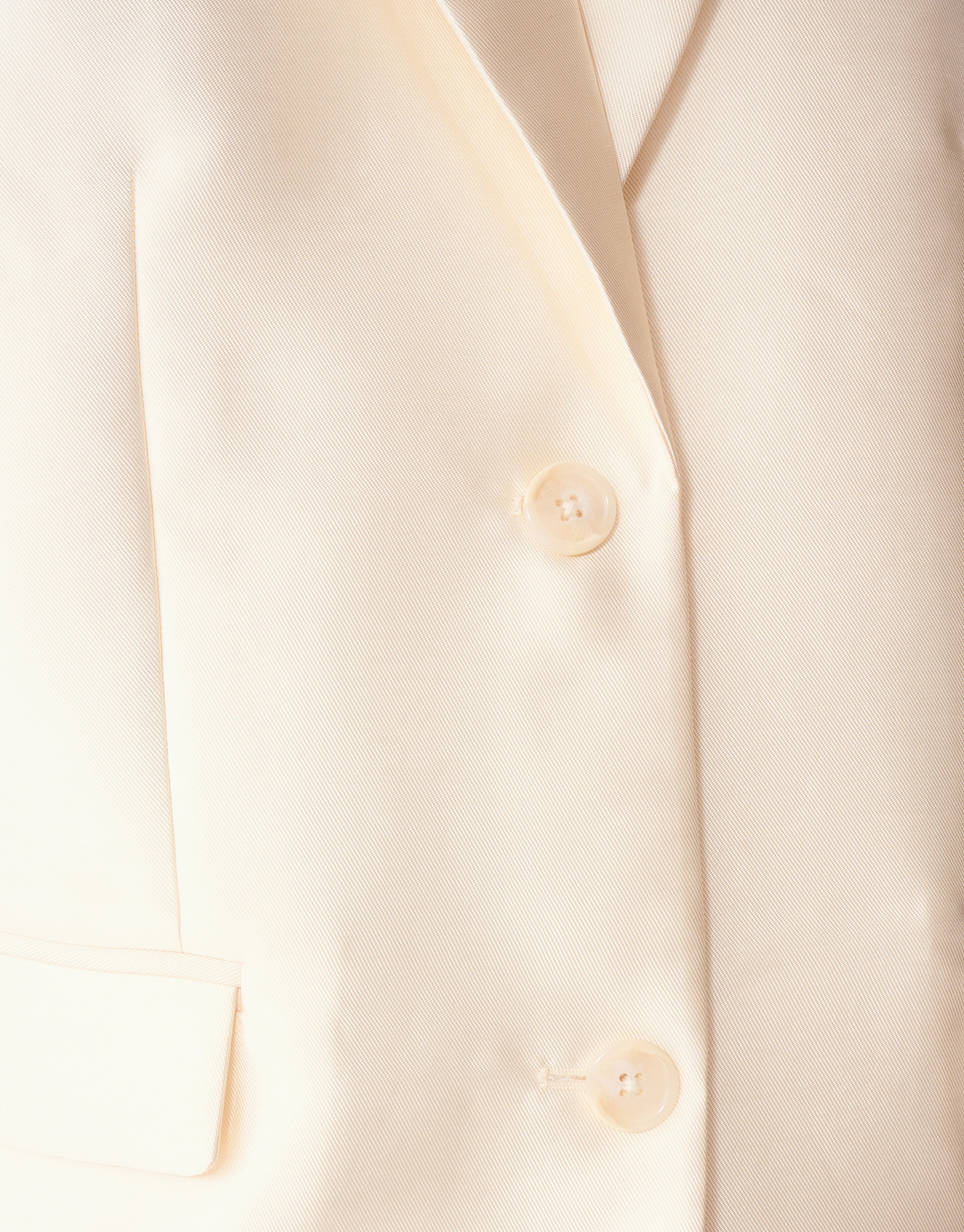 Oversized Sleeveless Blazer Gebroken Wit SHOEBY WOMEN