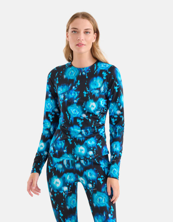 Printed Travel Top Blauw SHOEBY WOMEN