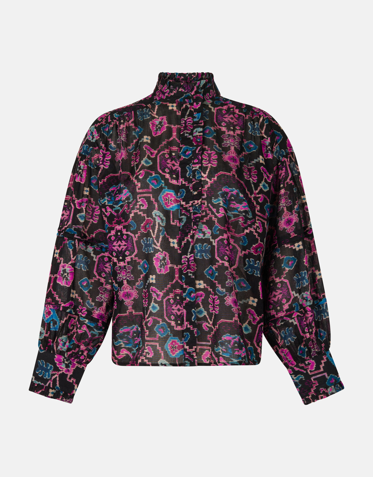 Grafische Print Blouse Zwart SHOEBY WOMEN
