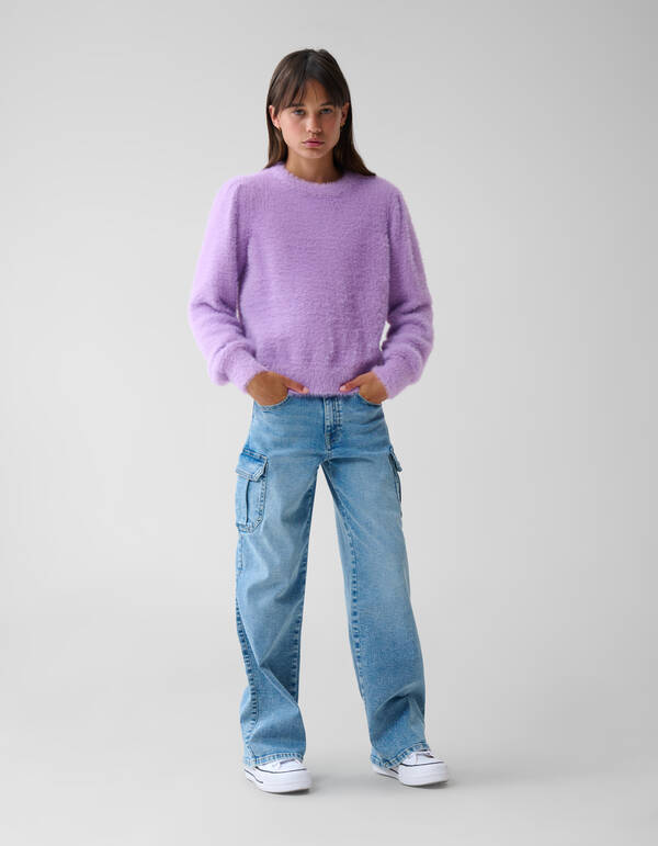 Zachte Trui Paars SHOEBY GIRLS