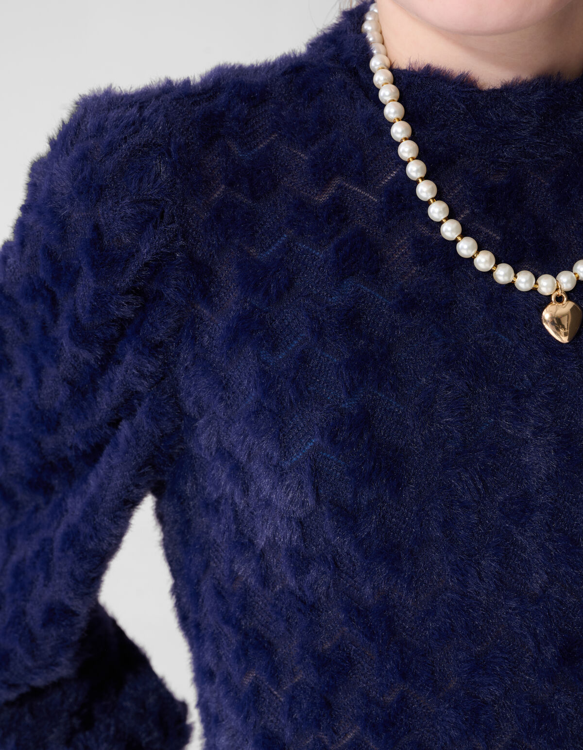 Fluffy Top Donkerblauw SHOEBY GIRLS