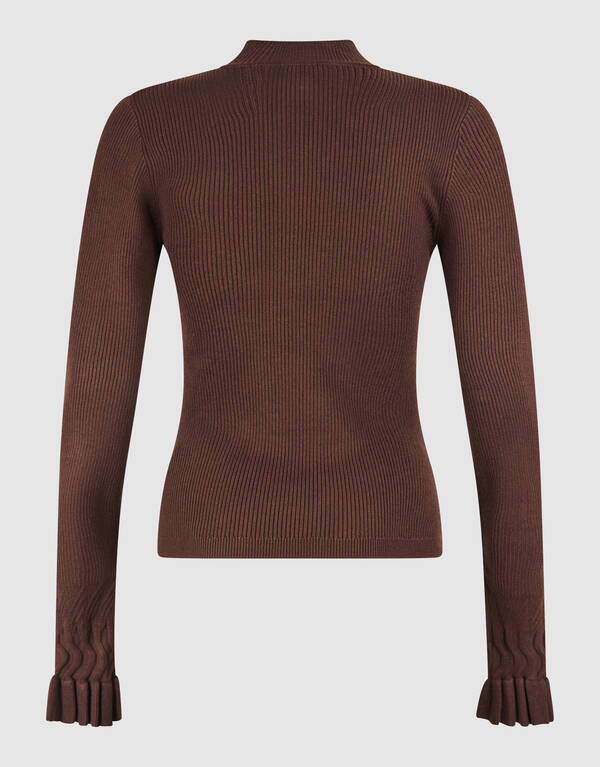 Frill Top Donkerbruin SHOEBY WOMEN