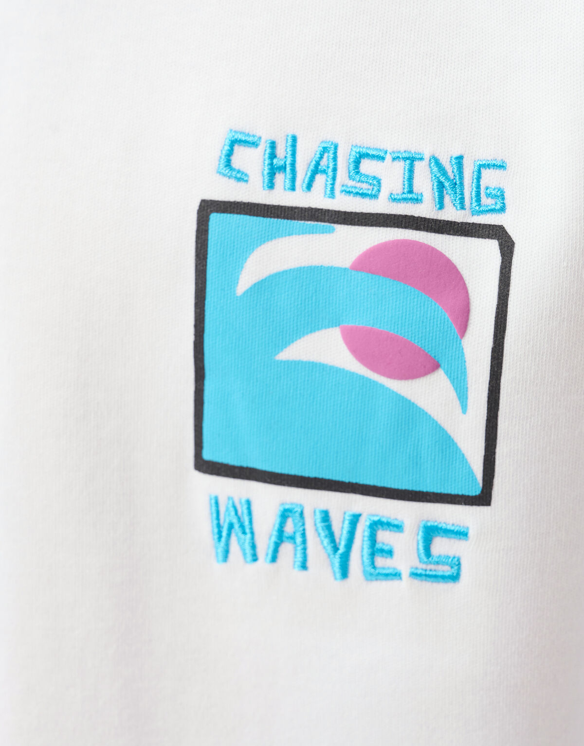Waves Artwork T-shirt Wit SHOEBY BOYS