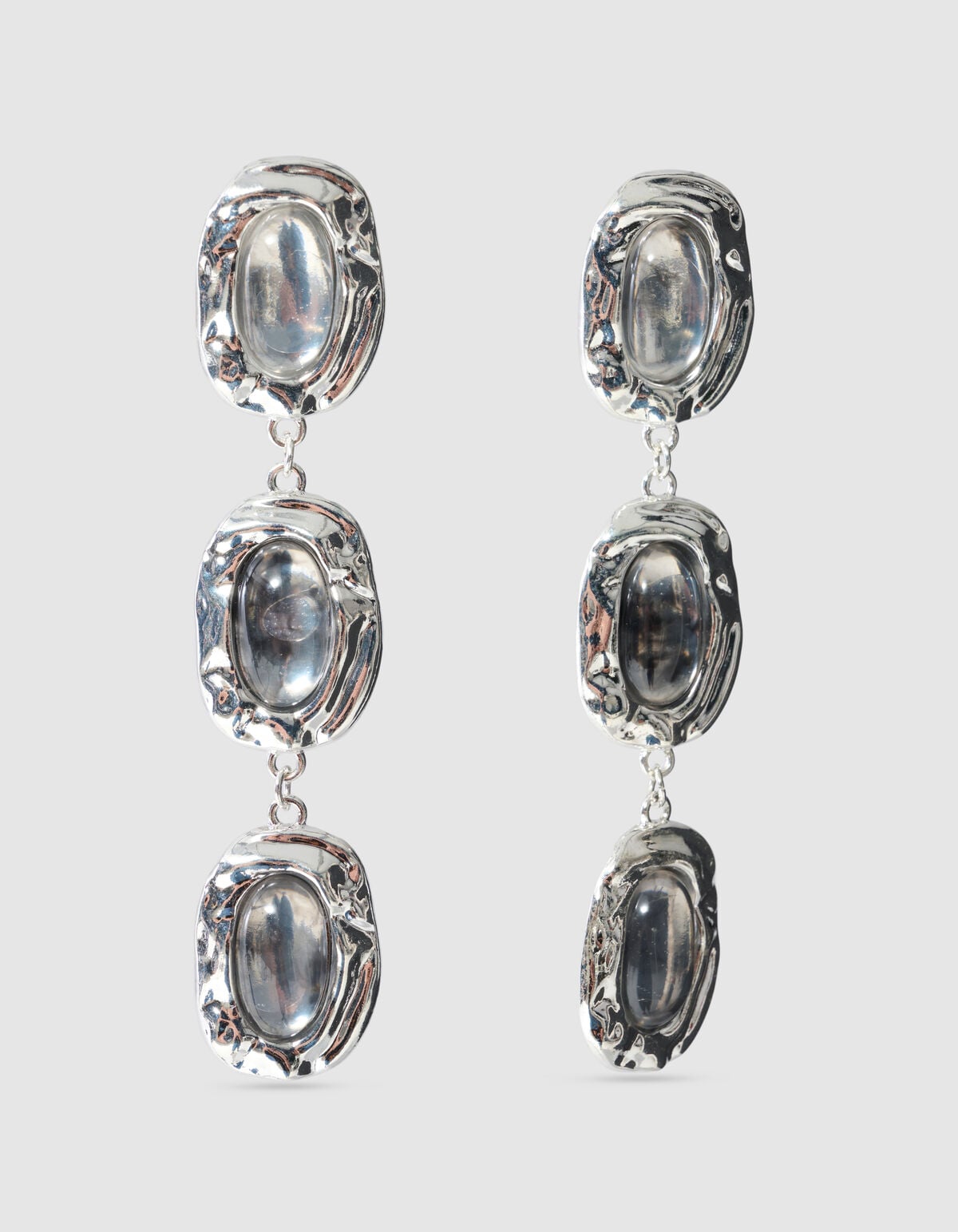 Triple Stone Oorbellen Zilver SHOEBY ACCESSOIRES