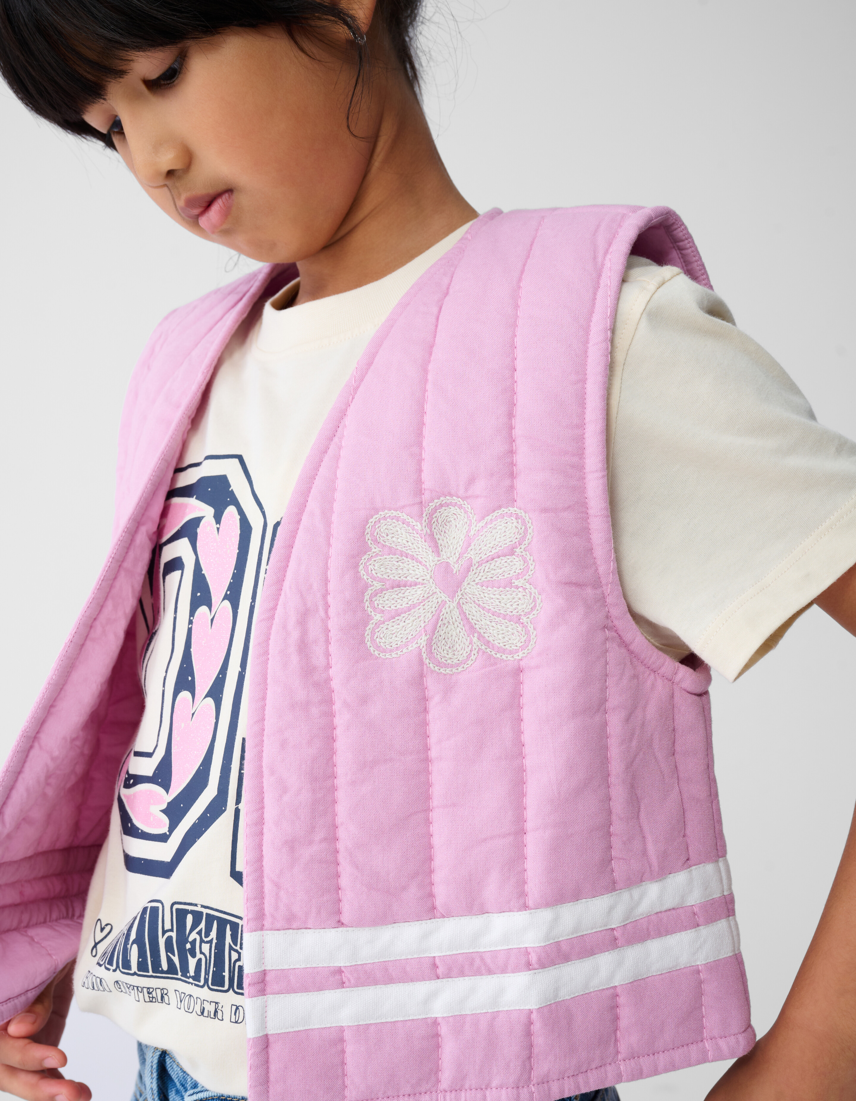 Embroidery Gilet Lichtroze SHOEBY GIRLS