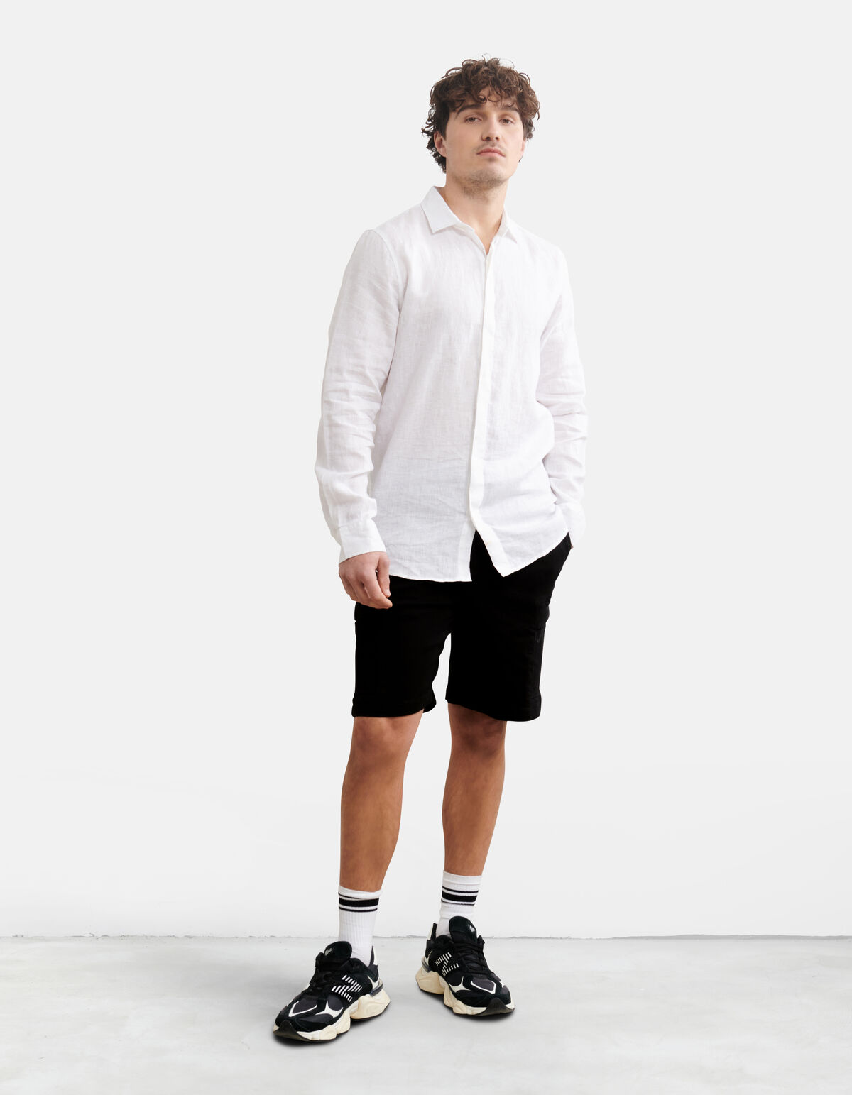 Cargo Short Zwart By Fred SHOEBY MEN