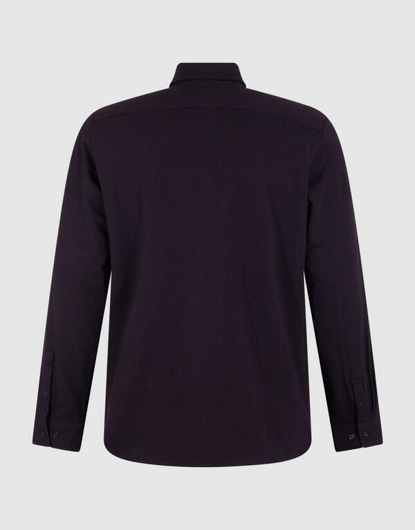 Printed Logo Overhemd Donkerrood SHOEBY MEN