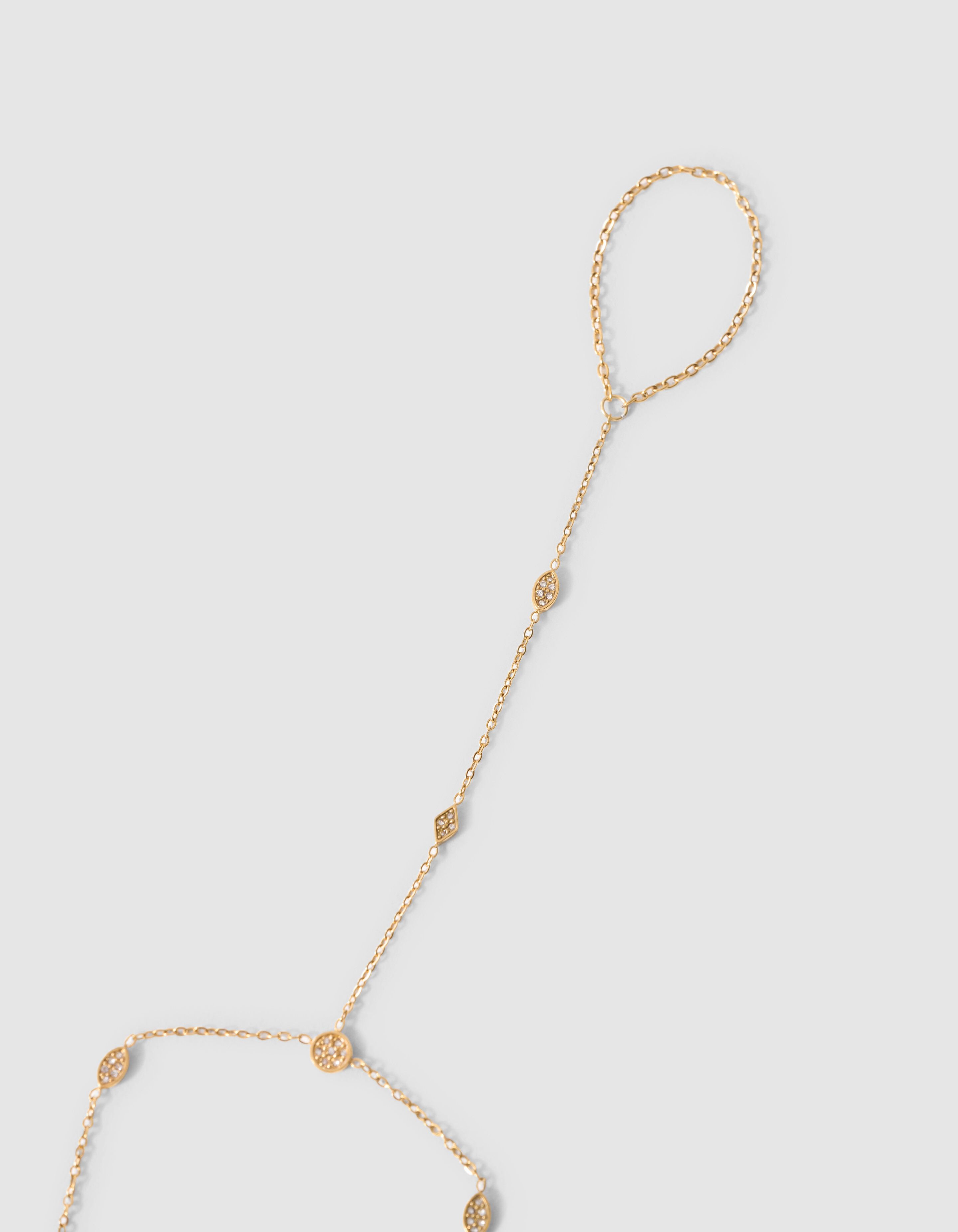 Eye Shape Hand Chain Goud SHOEBY ACCESSOIRES