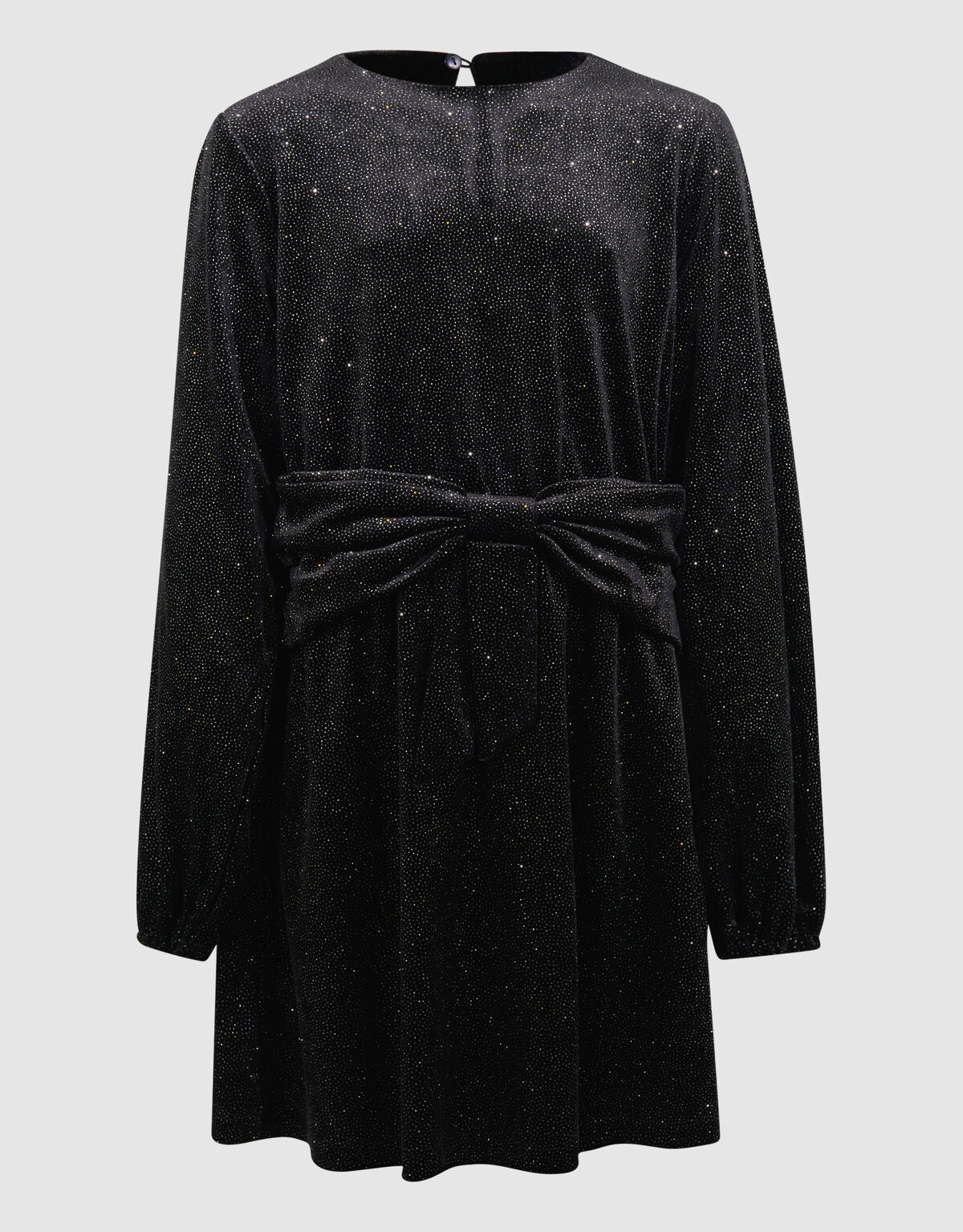 Velvet Strik Mini Jurk Zwart SHOEBY GIRLS