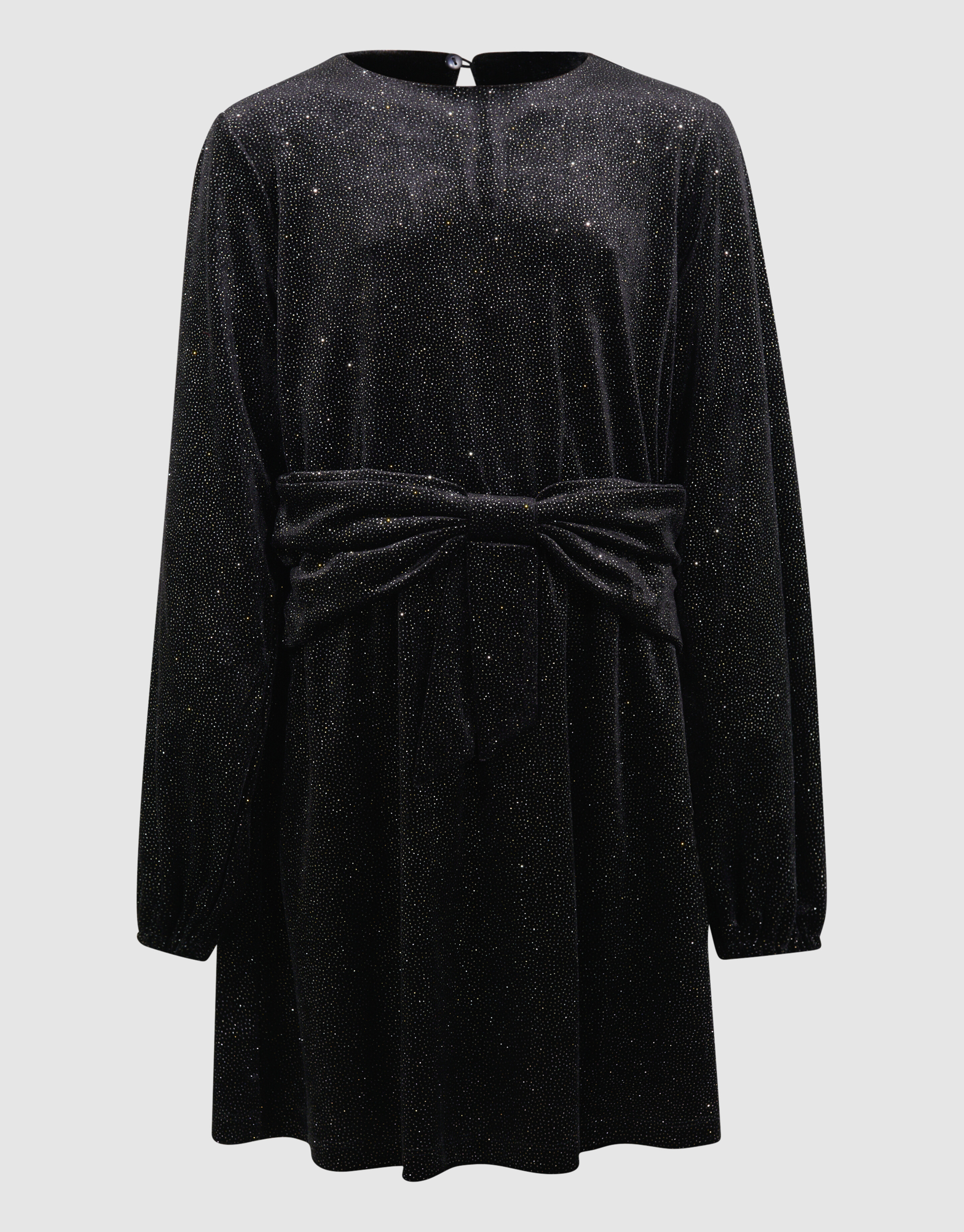 Velvet Strik Mini Jurk Zwart SHOEBY GIRLS