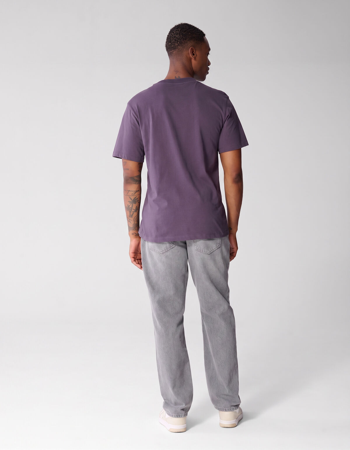 Minimal Artwork T-shirt Paars SHOEBY MEN
