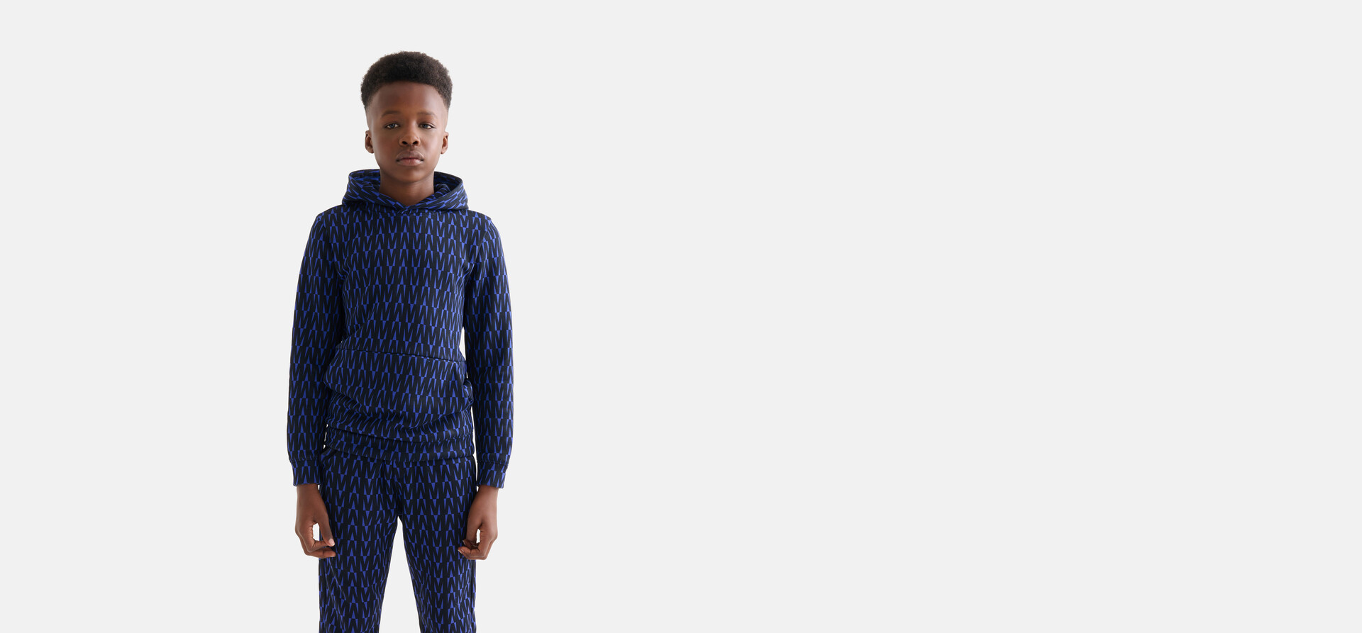 Print Hoodie Blauw SHOEBY BOYS