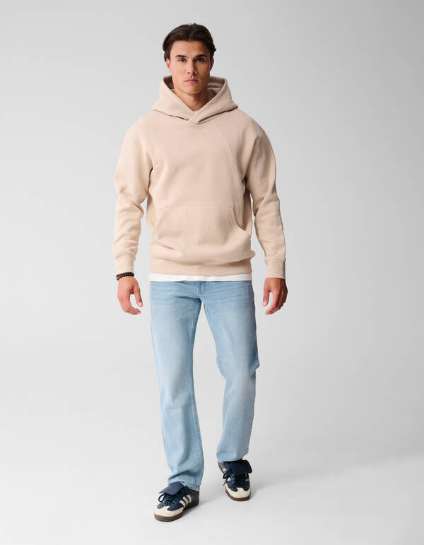 Mixed Sweat Hoodie Zand SHOEBY MEN