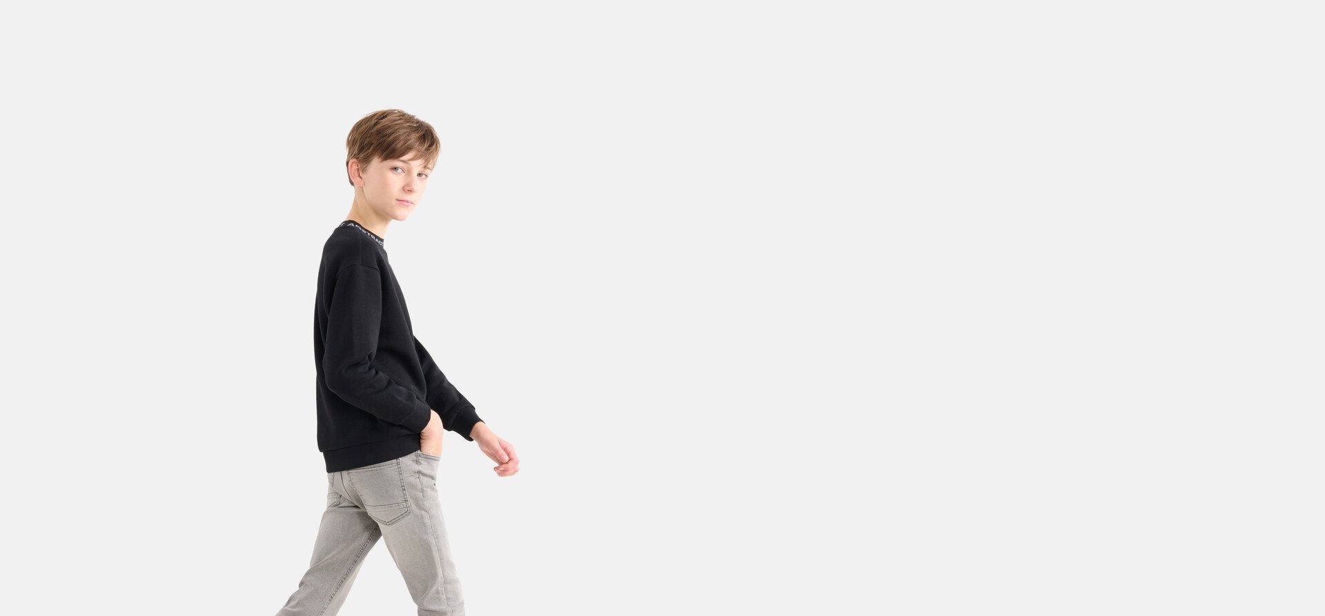 Print Sweater Zwart SHOEBY BOYS