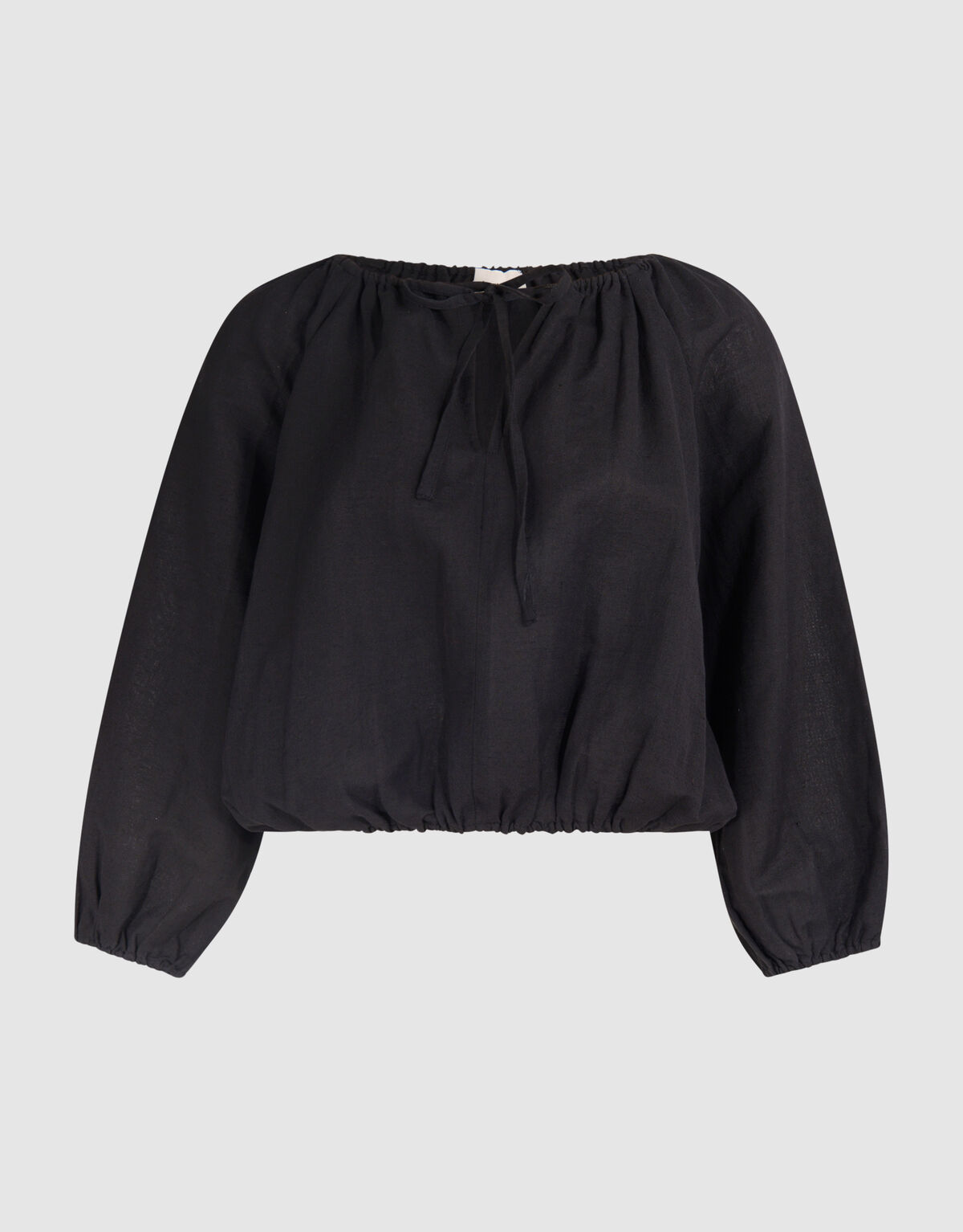 Linnen Blouse Zwart By Mieke SHOEBY WOMEN