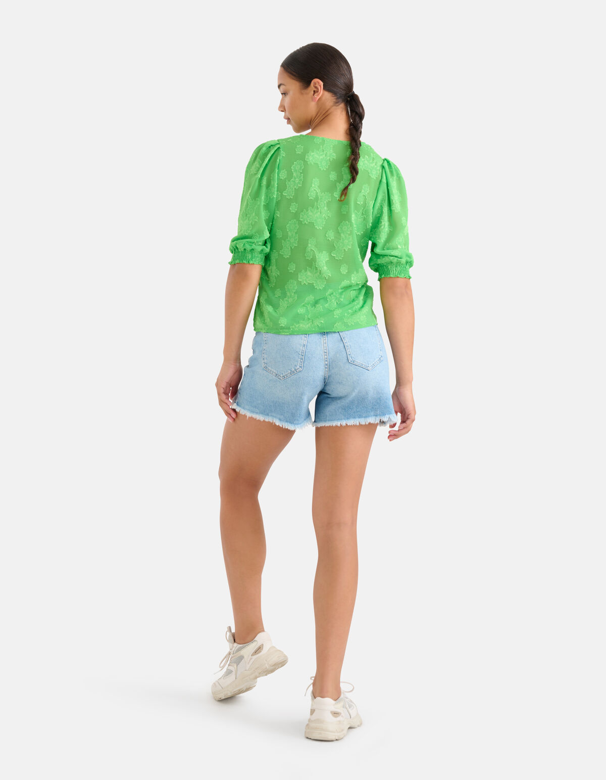 Chiffon Top Groen SHOEBY WOMEN