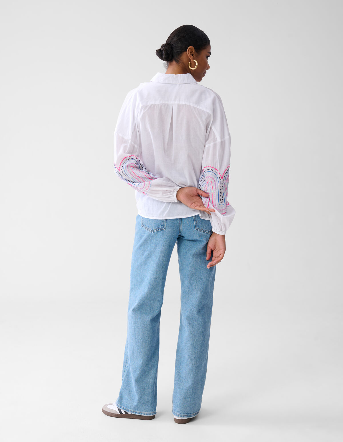 Embroidery Blouse Gebroken Wit SHOEBY WOMEN