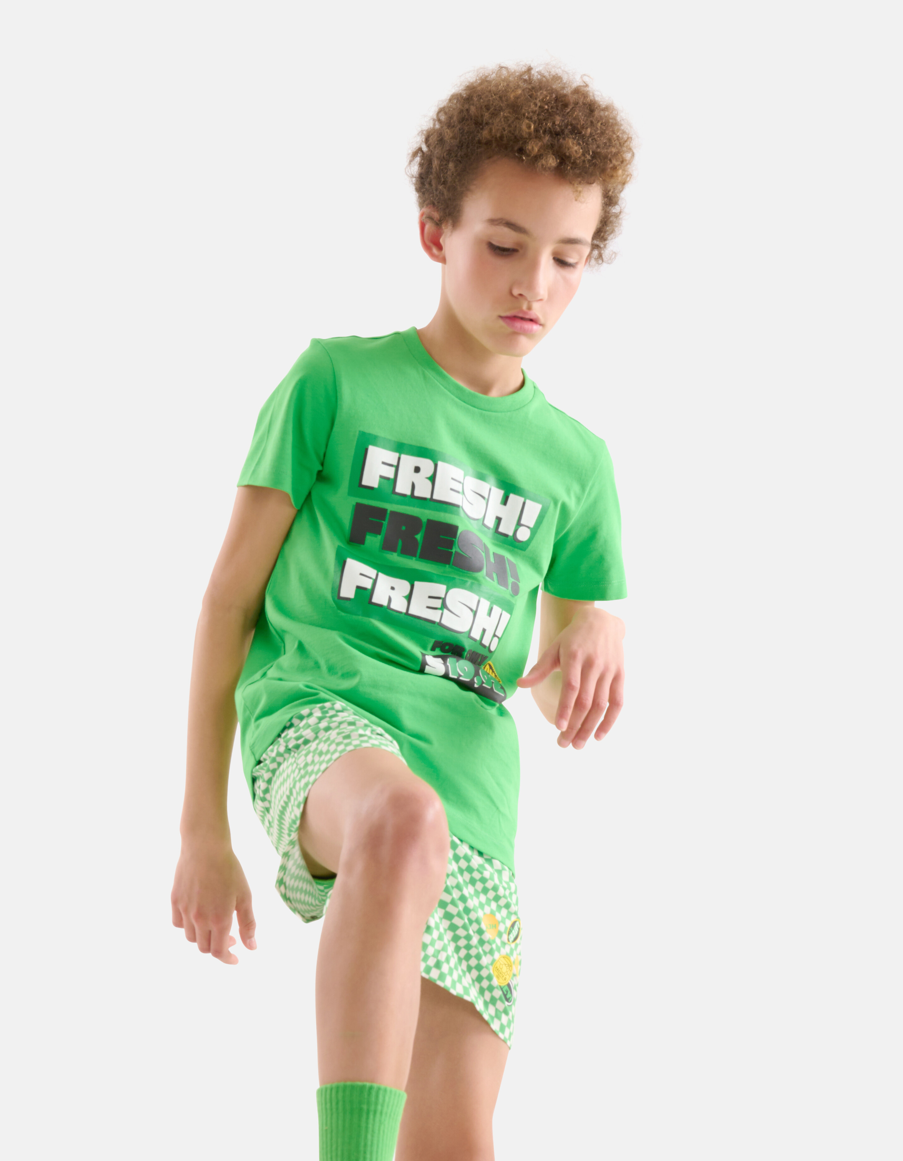 Artwork T-shirt Groen SHOEBY BOYS