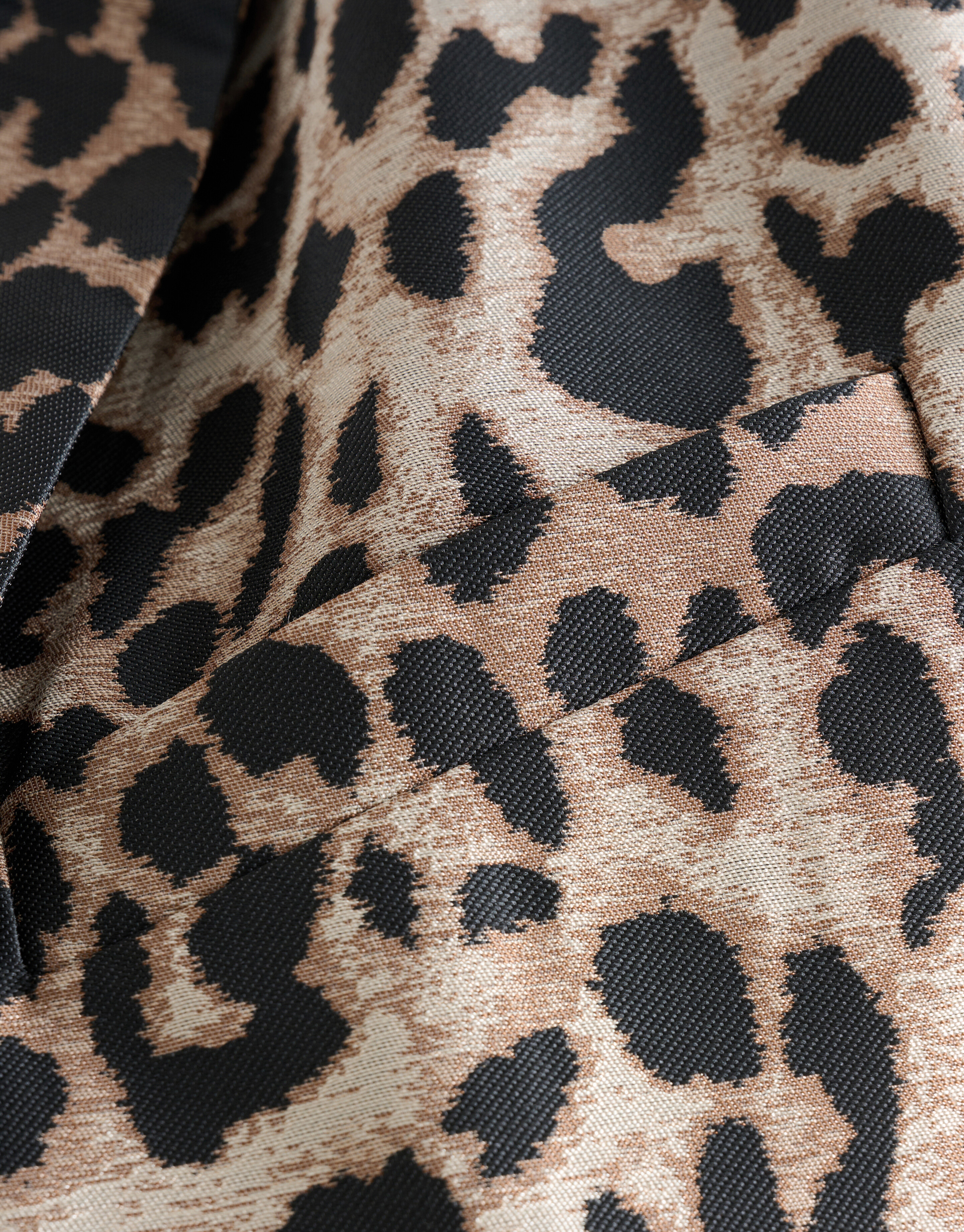 Leopard Jacquard Gilet Bruin SHOEBY WOMEN