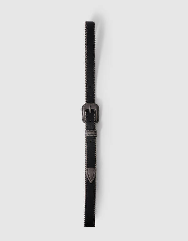 Ball Chain Riem Zwart/Zilver SHOEBY ACCESSOIRES