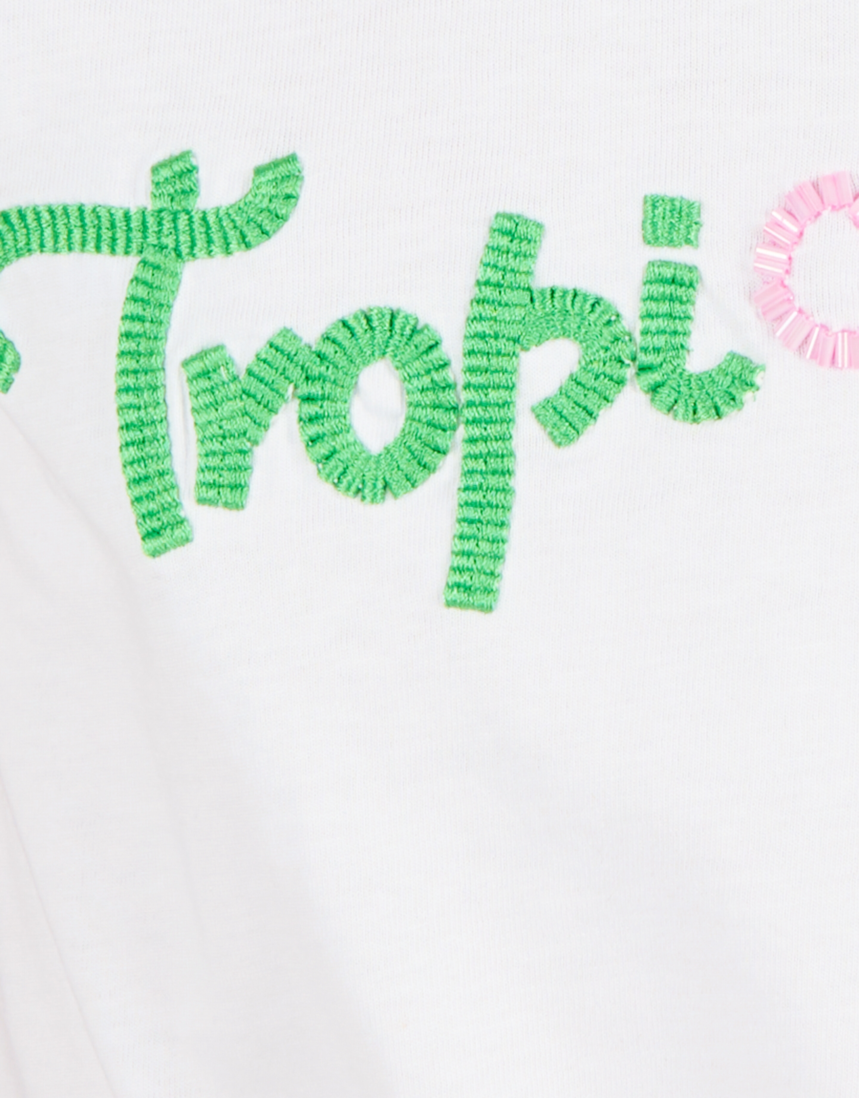 Geborduurde Opdruk T-shirt Wit SHOEBY GIRLS