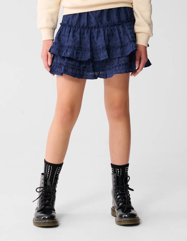 Embroidery Mini Rok Donkerblauw SHOEBY GIRLS