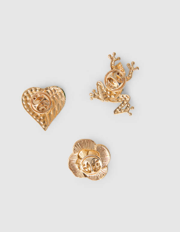 Frog Broche Set Groen SHOEBY ACCESSOIRES