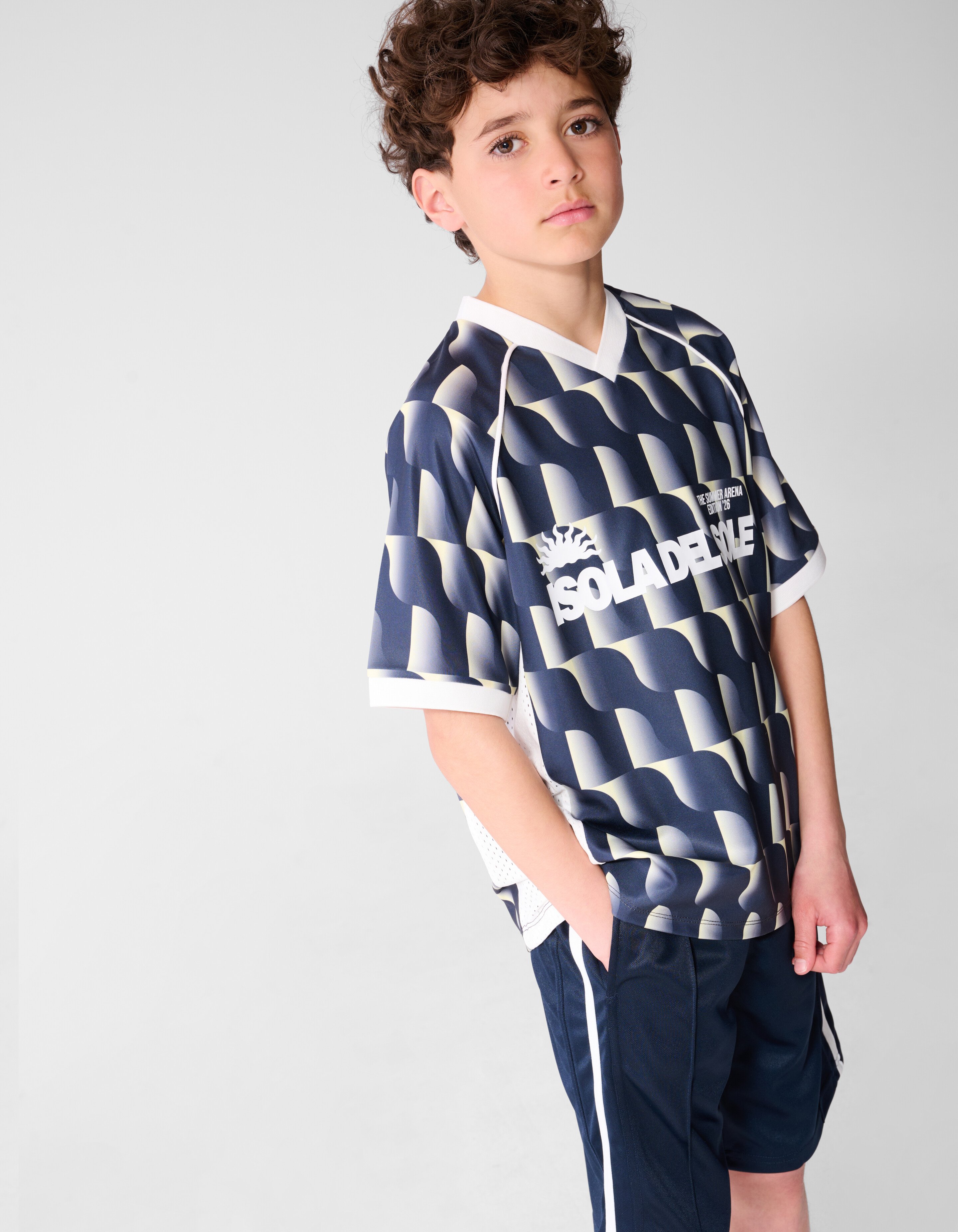 Sporty Text T-shirt Donkerblauw SHOEBY BOYS