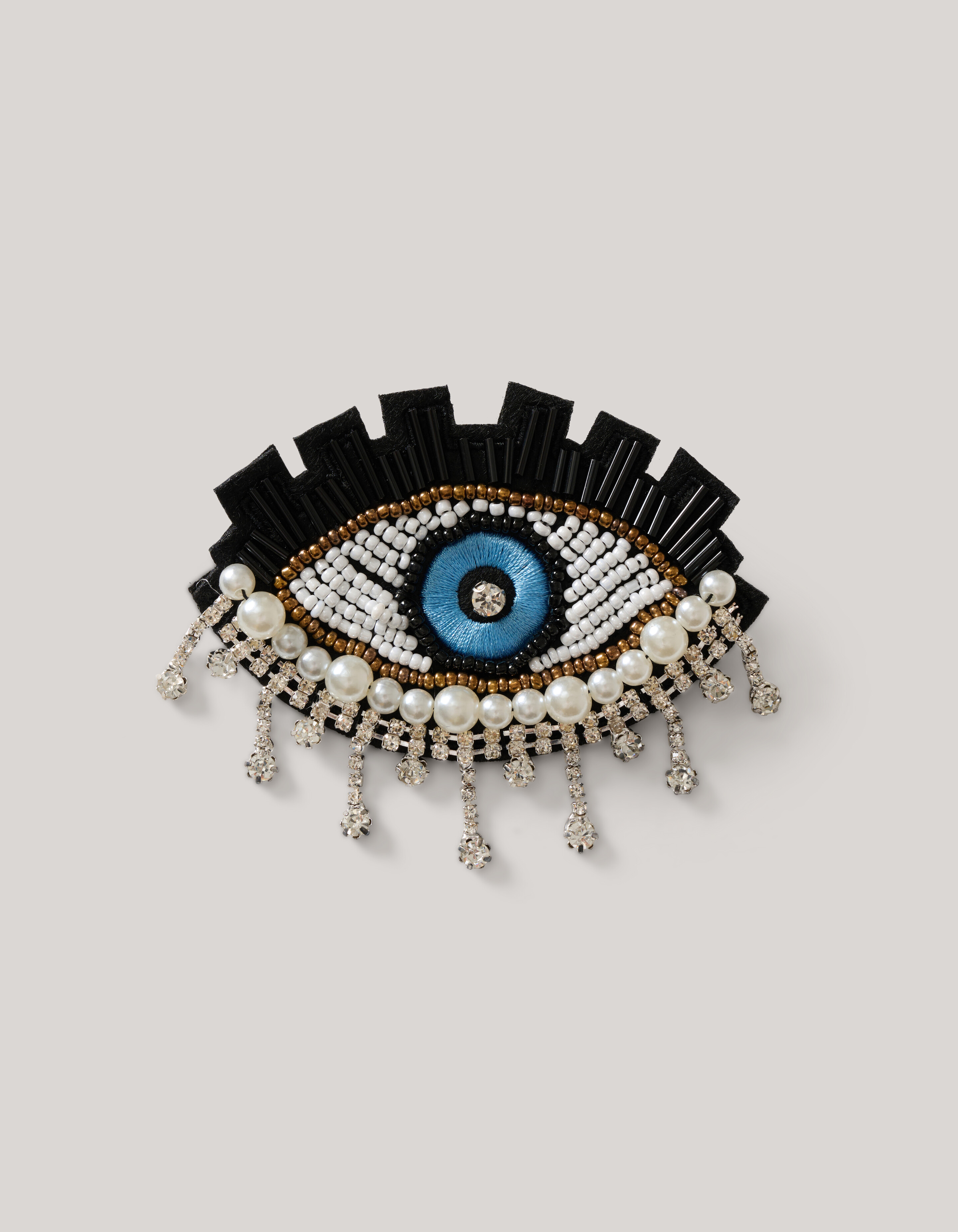 Eye Broche Goud By Fred SHOEBY ACCESSOIRES