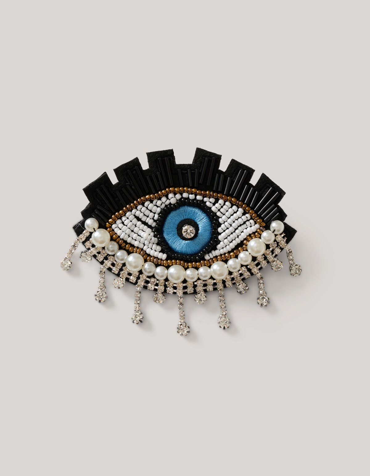 Eye Broche Goud By Fred SHOEBY ACCESSOIRES