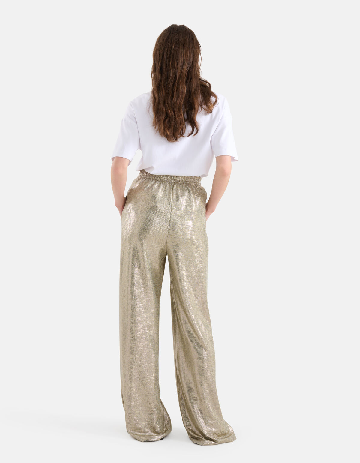 Coated Broek Zilver SHOEBY WOMEN