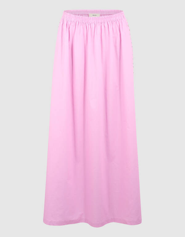 Poplin Studs Maxi Rok Roze SHOEBY WOMEN